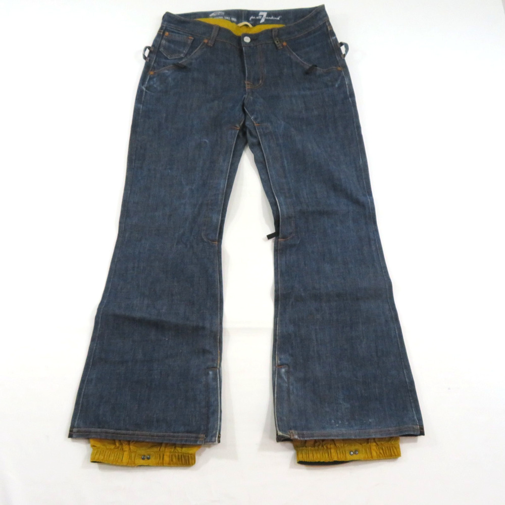 Vans Off The Wall X 7 For All Mankind Woman's Skating Jeans Pants M Meas 31x30